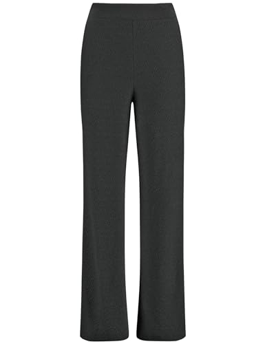 Taifun Damen Schlupfhose mit elastischem Komfort unifarben reguläre Länge Schwarz 40 im Sale
