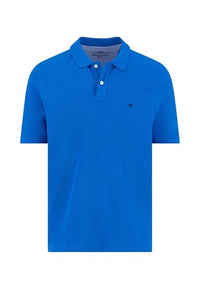 Thumbnail for FYNCH-HATTON Cotton polo shirt with logo detail Strong Blue/ on sale