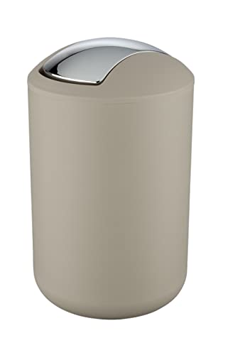 WENKO Schwingdeckeleimer Brasil Taupe im Sale