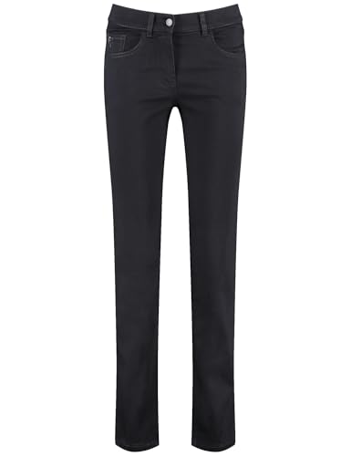 Gerry Weber Damen Jeans SOL꞉INE BEST4ME Slim Fit mit Ziersteinchen unifarben reguläre Länge Grey Denim 38 im Sale