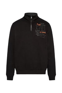 Thumbnail for Camp David Herren Troyer-Sweatshirt mit Backprint Anthra Mel 4 im Sale
