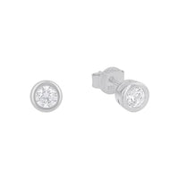 Thumbnail for s.Oliver stud earrings 925 Sterling Silver women's earrings, with synthetic zirconia, 0.6 cm, Silver, Comes in a jewelry gift box, 9079094 on sale