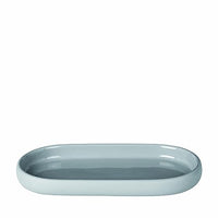 Thumbnail for blomus -SONO- ceramic tray, microchip, bathroom tray in exclusive look, organizer, decoration, jewelry storage, cosmetic tray (H / W / D: 2.5 x 10 x 19 cm, microchip, 69068) on sale