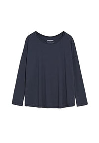 Thumbnail for ARMEDANGELS DAYITAA - Women's activewear long sleeve made of Tencel™ Lyocell mix indigo shirts long sleeve crew neck oversize on sale