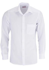 Thumbnail for Marvelis Men's Business Shirt Non-Iron Modern Fit, extra long, Kent collar, plain poplin, 100% cotton, black 68, 44 on sale