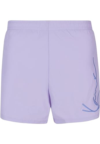 Karl Kani Herren KM-SW011-080-11 Signature Board Shorts Lilac im Sale