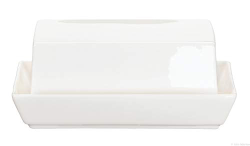 ASA 1984013 Butterdose, Porzellan, Weiß, 15.7 x 12.8 x 8 cm im Sale