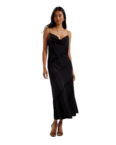 Ted Baker Damen WMD-AMBATO-Lace Insert Cowl Neck Midi Dress Formales Abendkleid, Black, 38 im Sale