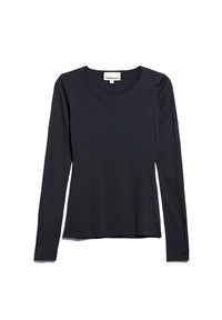 Thumbnail for ARMEDANGELS ENRICCAA Soft - Damen T-Shirt Slim Fit aus Bio-Baumwolle Night Sky Shirts Longsleeve Rundhalsausschnitt Fitted im Sale