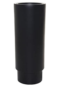 Thumbnail for VIVANNO flowerpot planter made of fiberglass in matte black - Escada, 90x35 cm - Ideal for indoor & outdoor use on sale