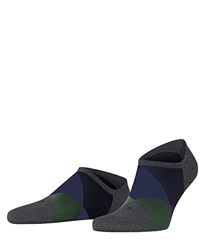 Burlington Herren Sneakersocken Clyde Sn Baumwolle kurz gemustert 1 Paar, Grau Carbon Melange 3975, 40-46 im Sale
