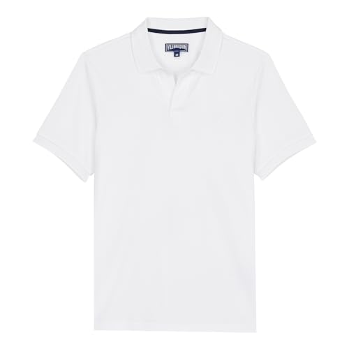 Vilebrequin Solid Polohemd aus Bio-Baumwollpikee für Herren im Sale