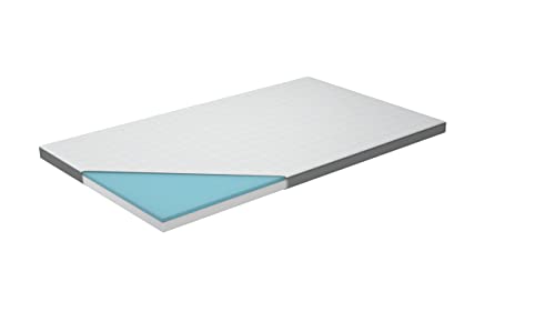 Genius Eazzzy Topper Classic 120x200cm Höhe 7 cm H2 H3 - orthopädische Matratzentopper für Matratze & Boxspringbett aus Gelschaum | Matratzenauflage 120x200 für Allergiker + Bezug im Sale