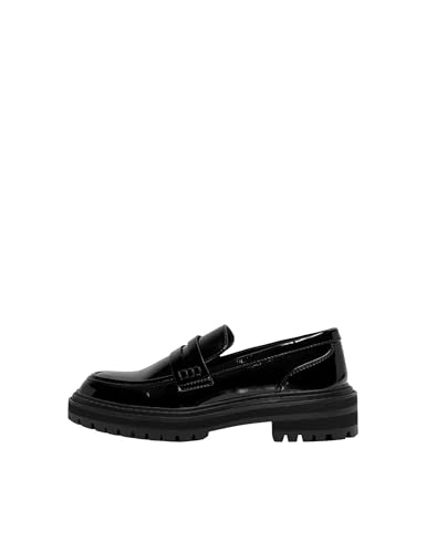 Only Women's Onlbeth-3 Pu Loafer-Noos Slipper, Black, EU on sale