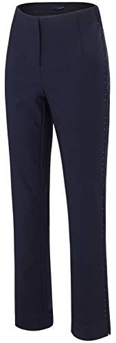 Stehmann INA-749, stretch pants with Swarovski crystals, color black, on sale