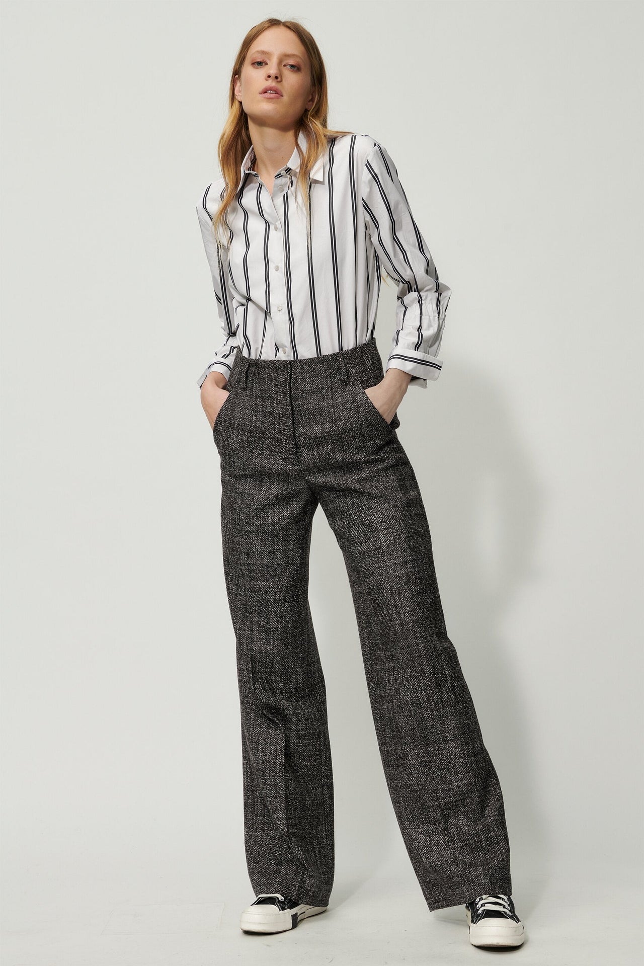 Luisa Cerano Hemdbluse mit Bold-Stripe im Sale