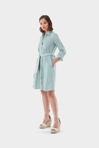 Thumbnail for Van Laack knee-length shirt dress with tie belt on sale