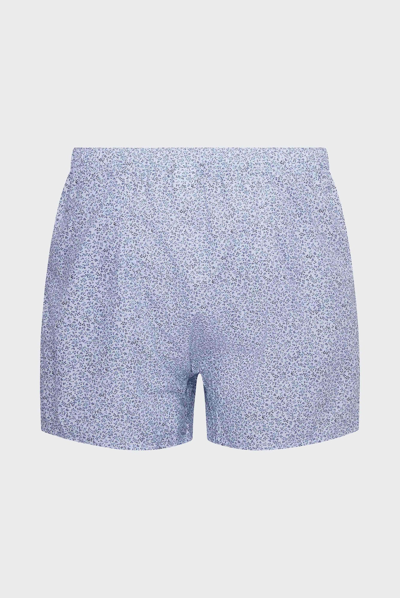 Van Laack boxer shorts with fine floral print light blue on sale
