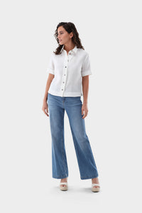Thumbnail for Van Laack short-sleeved linen blouse on sale