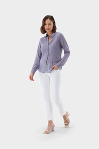 Thumbnail for Van Laack tailored shirt blouse with jacquard stripes on sale