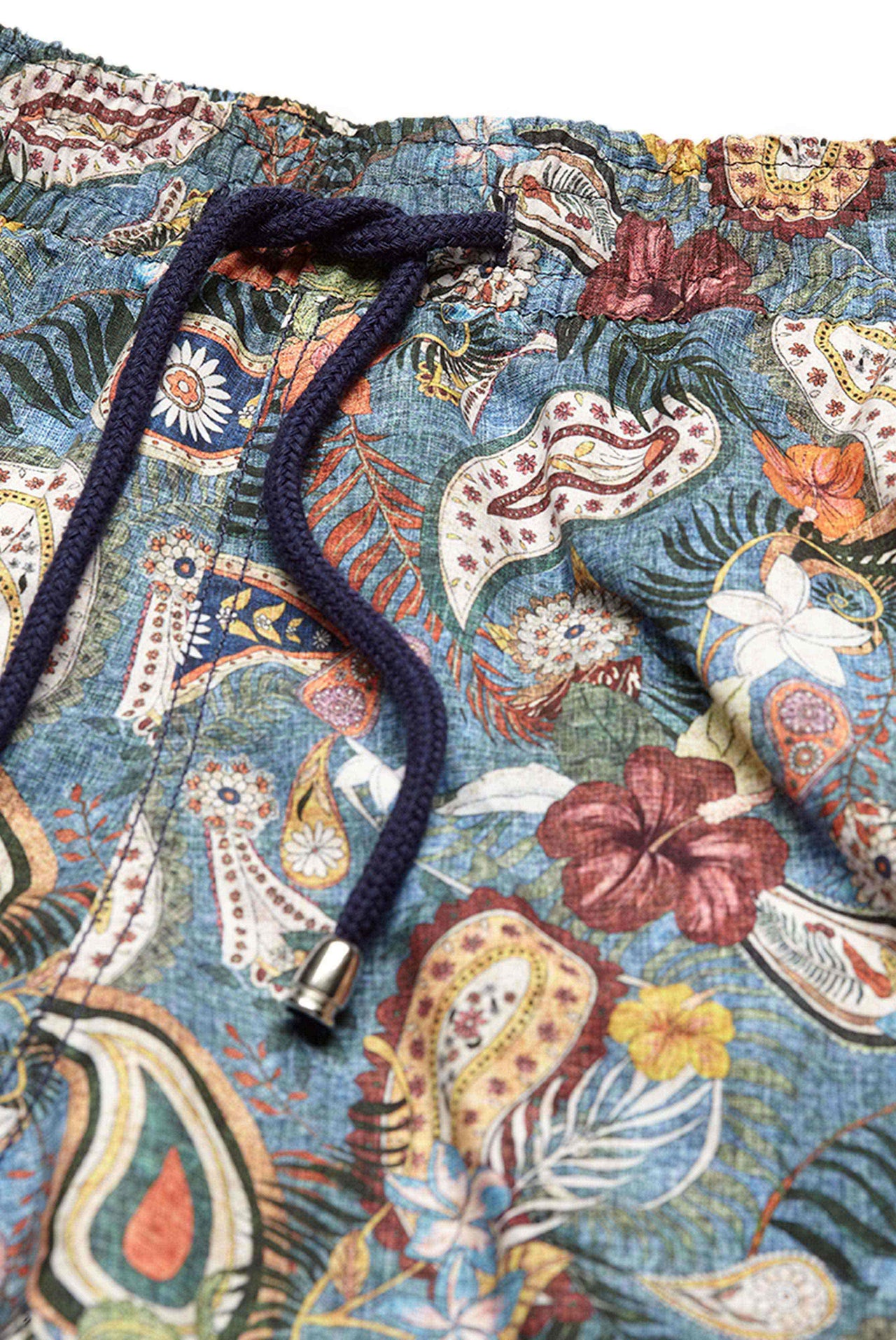 Van Laack men's swim shorts with paisley print in colorful on sale