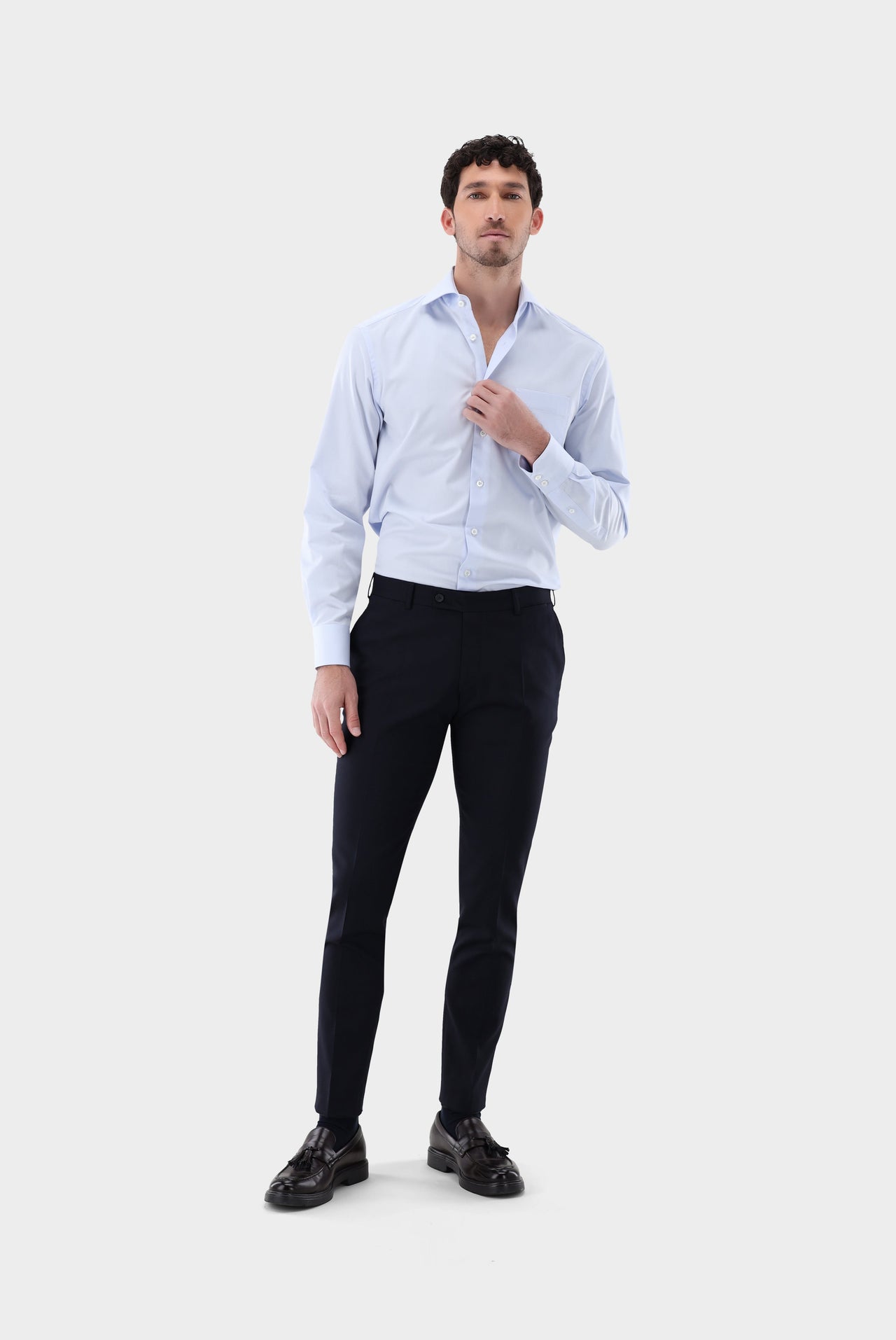 Van Laack Non-iron Twill Shirt with Structure Comfort Fit on Sale