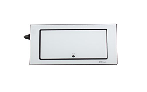 Schulte 1592 7100 1800 EVOline Backflip, 2 Schukosteckdosen, 1 STK. USB-Charger, Glas weiß, 5 V im Sale