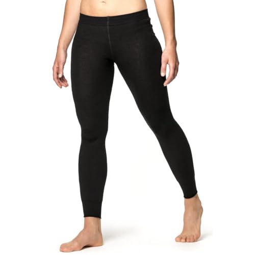 Woolpower Damen Herren Funktionshose Long Johns 200, Farbe:Schwarz, im Sale