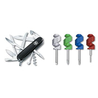 Thumbnail for Victorinox Schweizer Taschenmesser Huntsman, Swiss Army Knife & Mini Schraubenzieher Set, Mini Tool Set, Accessoire für Schweizer Taschenmesser, mehrfarbig im Sale