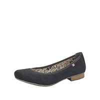 Thumbnail for Rieker 51994, Damen Geschlossene Ballerinas, Schwarz (schwarz), 36 im Sale