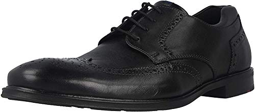 LLOYD Herren Schnürhalbschuhe Marian, Männer Businessschuhe,Derby,lose Einlage,Normalweit,straßenschuhe,Strassenschuhe,Shoes,SCHWARZ,43 EU / 9 UK im Sale