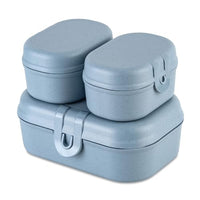 Thumbnail for Koziol Lunchboxes Set of 3 PASCAL READY MINI Lunchboxes Plastic Blue on Sale