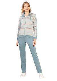 Thumbnail for hajo women's leisure suit house suit Art. 81162 528 dark opal striped, on sale