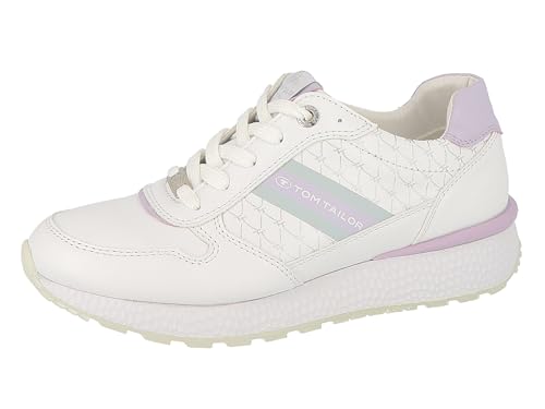 TOM TAILOR Damen 5398007 Sneaker, White Lavender, 39 EU im Sale
