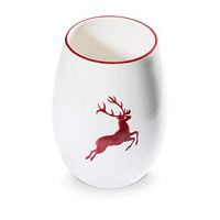 Thumbnail for GMUNDNER KERAMIK Vase Height: 21 cm Bordeaux red deer tableware, handmade in Austria on sale