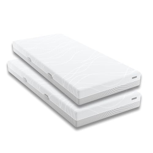 Schlaraffia myNap TFK mattress 80x200 cm, 2-pack: Premium quality, 7-zone comfort, medium firmness, Oeko-TEX Standard 100, pocket spring mattress set on sale