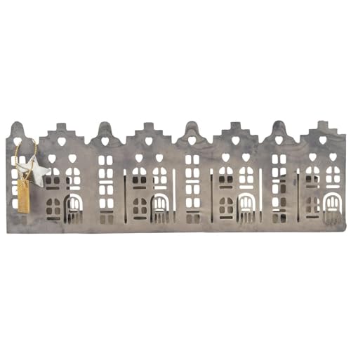 IB Laursen Kerzenhalter HAUSFASSADE Grau für 4 Kerzen 19 cm Kerzenständer im Sale