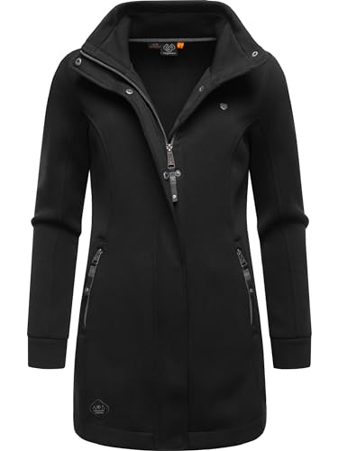 Ragwear Women's Lightweight Sweat Transition Coat Long Windproof with High Collar Letrice Bonded Navy on Sale