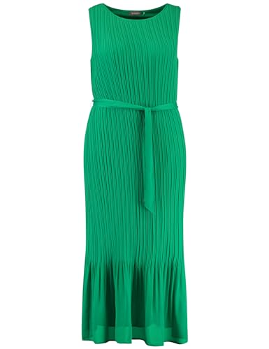 Samoon Damen Kleid Gewebe ärmellos unifarben wadenlang Galactic Green 54 im Sale