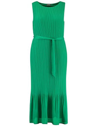 Thumbnail for Samoon Damen Kleid Gewebe ärmellos unifarben wadenlang Galactic Green 54 im Sale