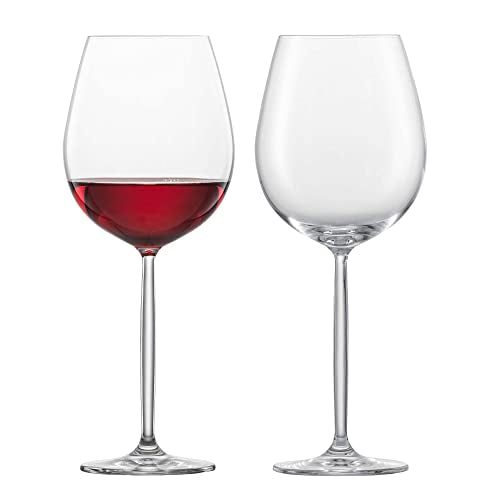 SCHOTT ZWIESEL Burgunder Rotweinglas Diva (2er-Set), bauchige Burgundergläser für Rotwein, spülmaschinenfeste Tritan-Kristallgläser, Made in Germany (Art.-Nr. 104955) im Sale