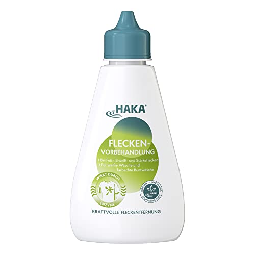 HAKA Stain Pretreatment Enzyme Power, Stain Remover for Clothing Against Grease, Protein, and Starch Stains, White and Colored, 400 ml on Sale