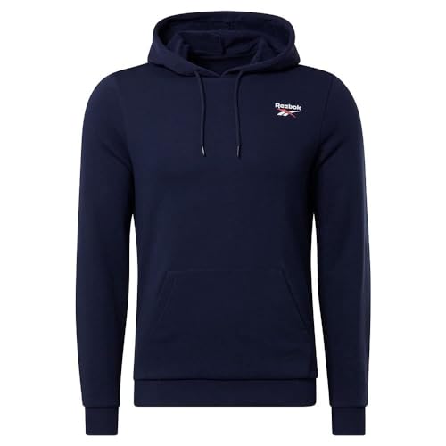 Reebok Herren Identity French Terry Logo Kapuzenpullover, Vector Navy, XXL EU im Sale