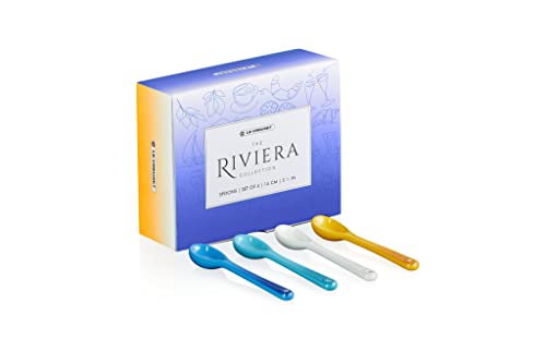 Le Creuset set of 4 stoneware spoons, Riviera, 89169151219030