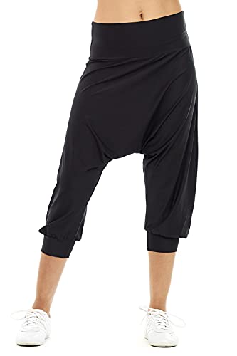 Winshape Damen super leichte Functional ¾-Haremshose HP201, Dance Style, Freizeit Sport Yoga Workout, Schwarz, im Sale