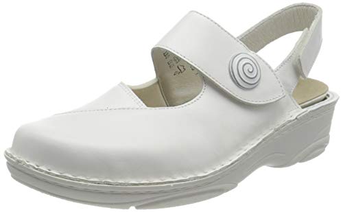 Berkemann Damen Helene Geschlossene Sandalen, Weiß (Weiß 130), 2/3 EU im Sale