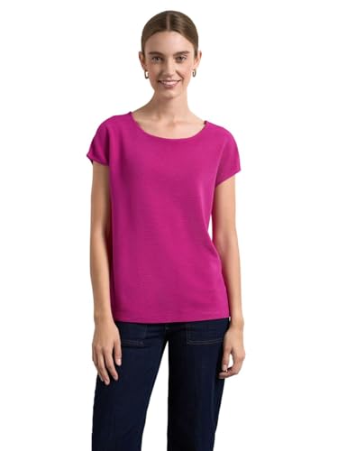 STREET ONE Damen A321951 Ottoman-T-Shirt, Hunter Green, 40 im Sale