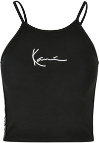 Thumbnail for Karl Kani Damen KKWQ22001BLK KK Small Signature Tape Top XXS black