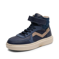Thumbnail for Bisgaard children's high sneaker MIO TEX blue leather textile waterproof, on sale