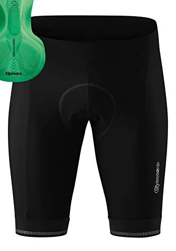 Gonso Herren Sitivo Fahrradhose, Black / Bright Green, EU im Sale